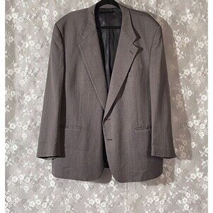Vintage 90s Burberry Sport Coat Size 50L 1990s Retro Burberry's Wool Suit Jacket